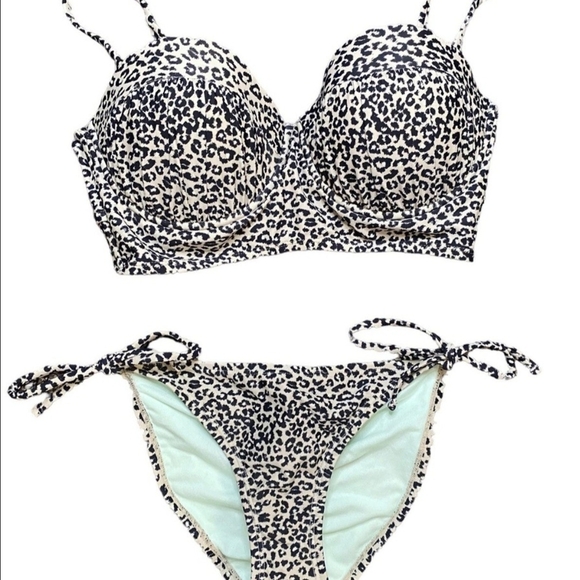 Xhilaration Leopard Print Bikini Set - Picture 1 of 5